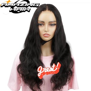Body Wave HD 2x6 Closure Glueless 100% human Hair Wig, Effortless Beauty  Natural Looking and Comfortable Natural color, S/M/L cap sizes