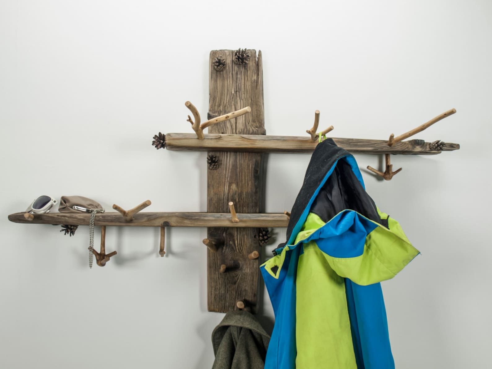 Driftwood Coat Rack, Wooden Coat Rack, Handmade Coat Rack, Handcrafted ...
