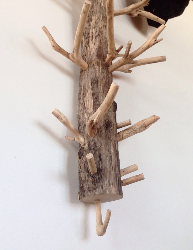 Rustic Coat Rack, Driftwood Coat Hanger, Handmade Coat Hanger