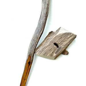 Reclaimed Oak Shoehorn with Driftwood Base - Handmade and Unique Design, gift for her, gift for him, unique gift.