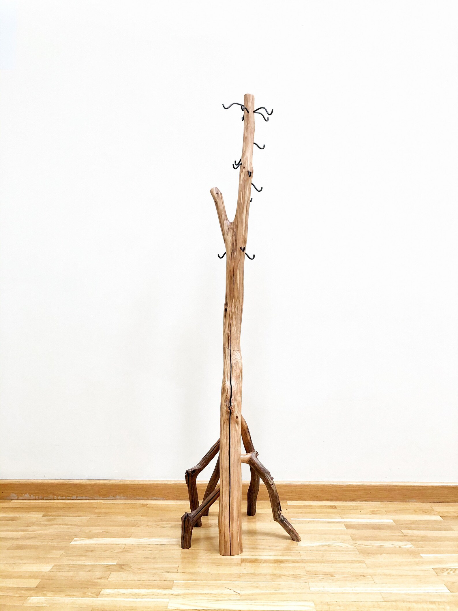 Coat Rack, Free Standing Oak Coat Stand, Rustic Coat Stand, Rustic Tree