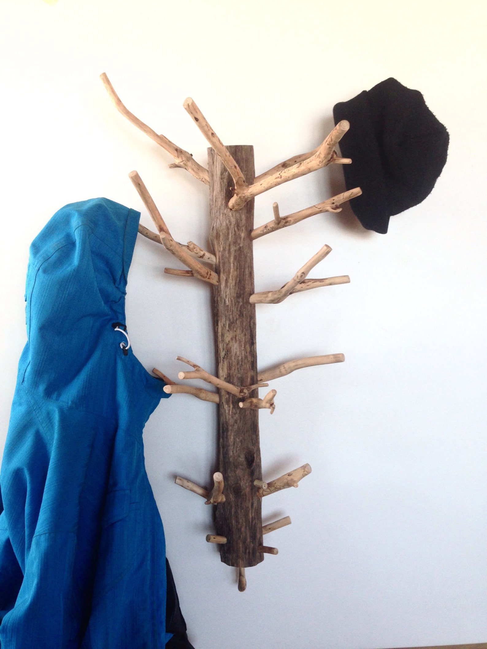 Rustic Coat Rack, Driftwood Coat Hanger, Handmade Coat Hanger