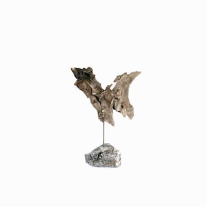 Driftwood Sculpture: Natural Wood Table Centerpiece, Reclaimed Art