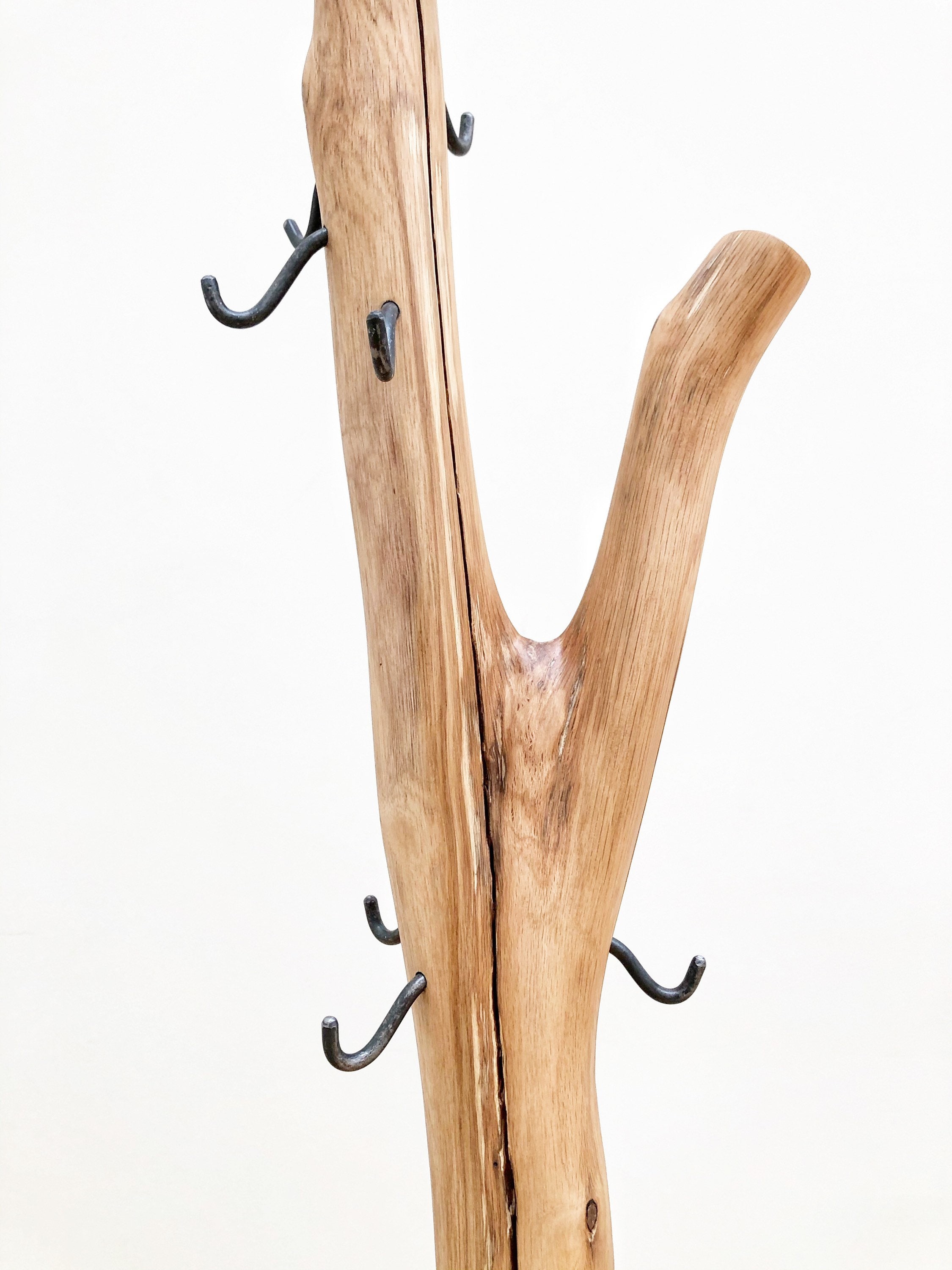 Coat Rack, Free Standing Oak Coat Stand, Rustic Coat Stand, Rustic Tree