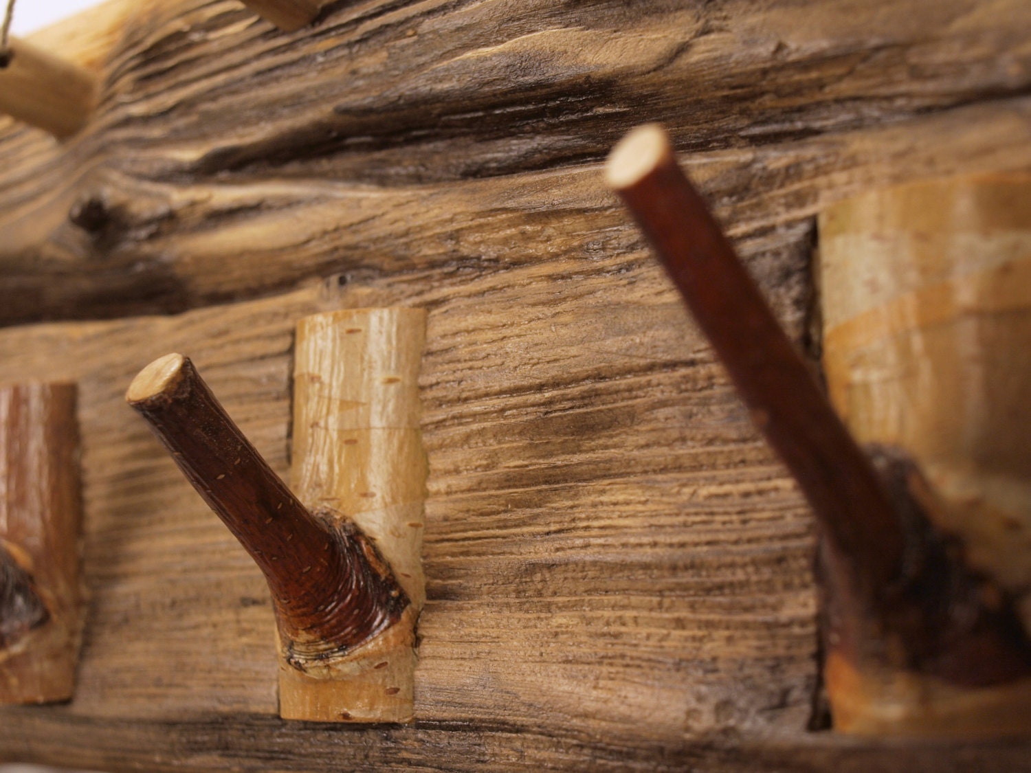 Porte-Manteau Étagère, Étagère En Bois Flotté Avec Fil De Lin, Porte-Manteau Rustique, Style Cottage, Fait Main, Cintre Porte-Manteau