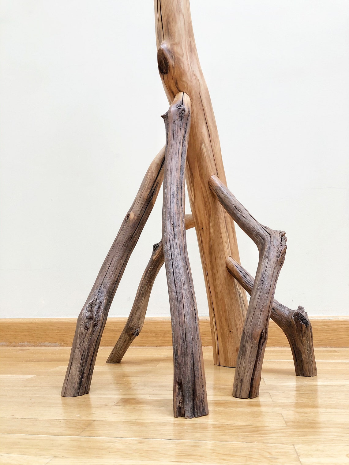 Coat Rack, Free Standing Oak Coat Stand, Rustic Coat Stand, Rustic Tree
