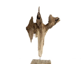 Driftwood sculpture, Table centerpiece, Studio art, Studio decor, Wood art, Abstract art, Epic wood sculpture, Wood art, Gift, table decor