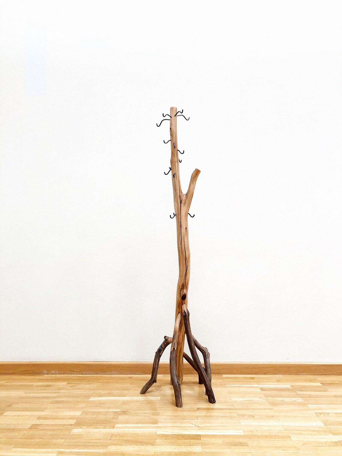 Coat Rack, Free Standing Oak Coat Stand, Rustic Coat Stand, Rustic Tree