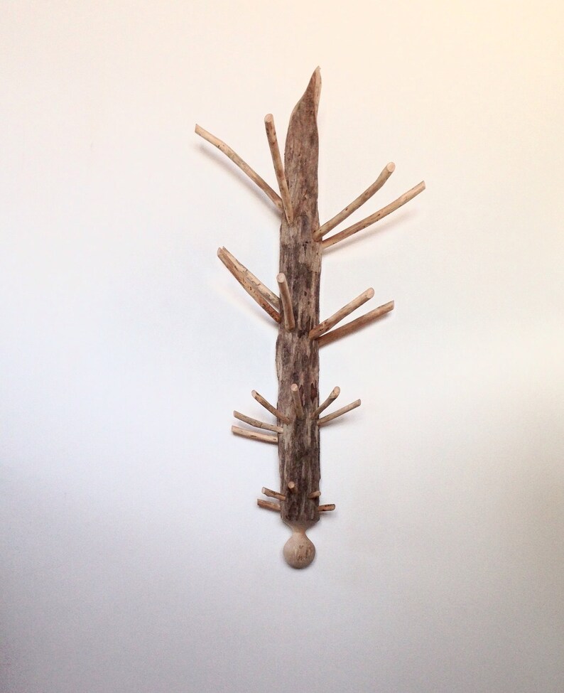 Natural Wooden Coat Rack, Coat Rack, Driftwood Coat Hanger, Handmade