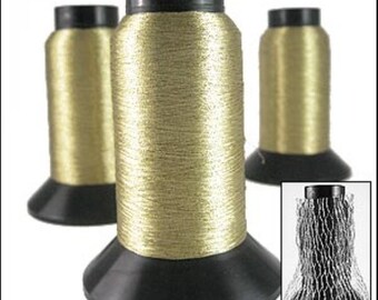 Embroidery thread. Antique gold lurex 1000m JR04920