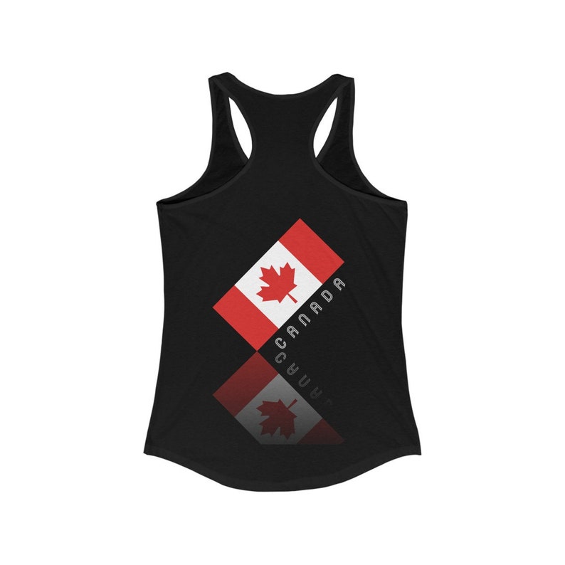 Women/'s Ideal Racerback Elegant Maple Leaf Canada Tank