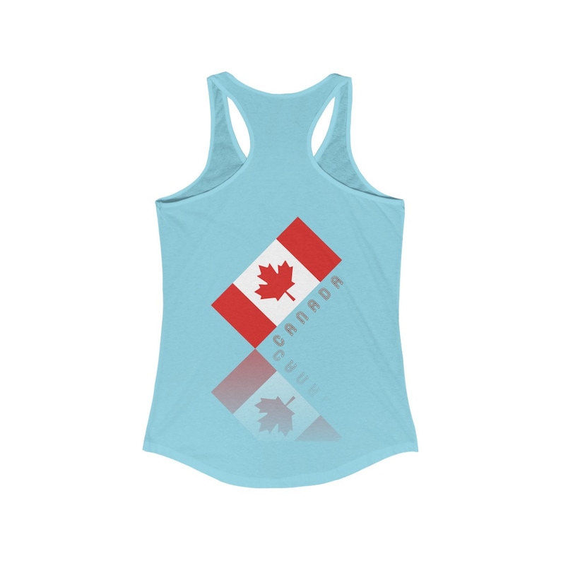 Women/'s Ideal Racerback Elegant Maple Leaf Canada Tank