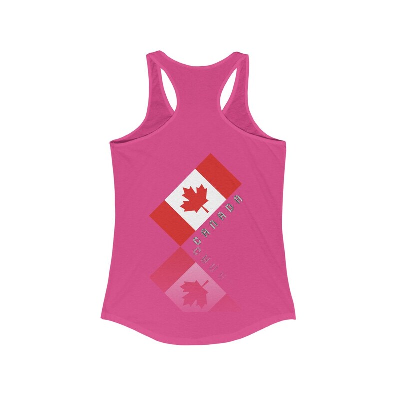 Women/'s Ideal Racerback Elegant Maple Leaf Canada Tank