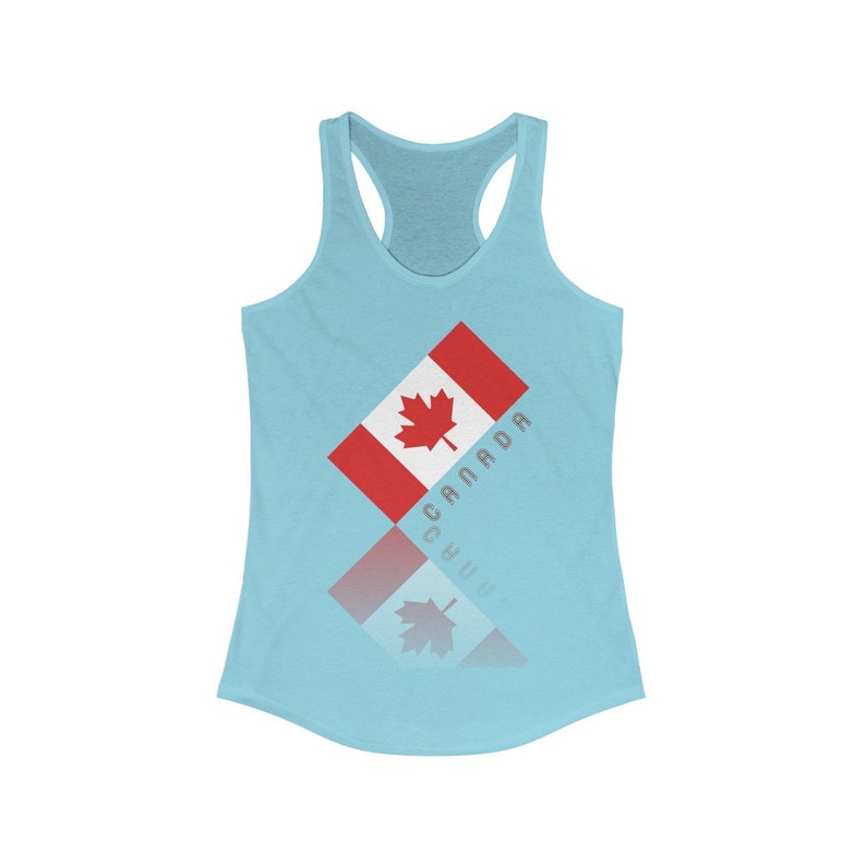 Women/'s Ideal Racerback Elegant Maple Leaf Canada Tank