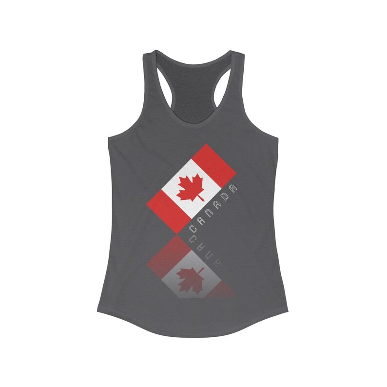 Women/'s Ideal Racerback Elegant Maple Leaf Canada Tank