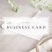 Custom Business Card Stamp | Hand Stamped Logo and Social Media Stamp