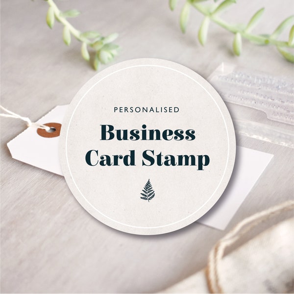 Business Card Stamp Etsy