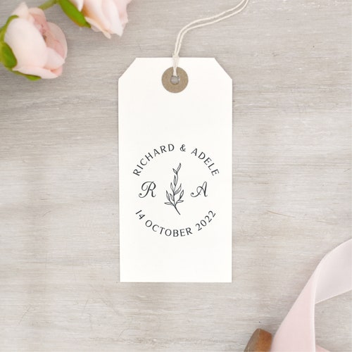 Wedding Logo Stamp Wedding Favor Stamp Custom Wedding Gift Etsy