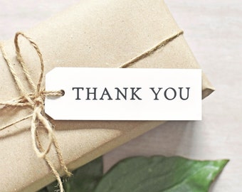 Simple Thank You Rubber Stamp | Single Line