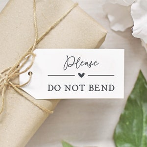 Sniggle Sloth "Please Do Not Bend" Rubber Stamp - 3.75in Large Rectangle Craft Stamp