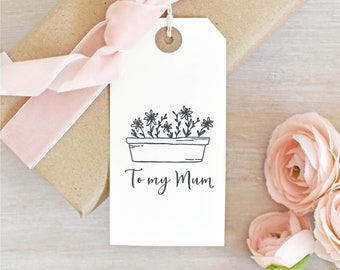 Floral To My Mum Rubber Stamp | Mother's Day