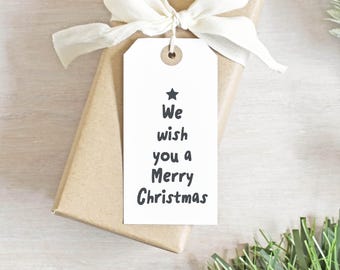 We Wish You A Merry Christmas Rubber Stamp