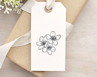 Sakura Cherry Blossom Flower Rubber Stamp