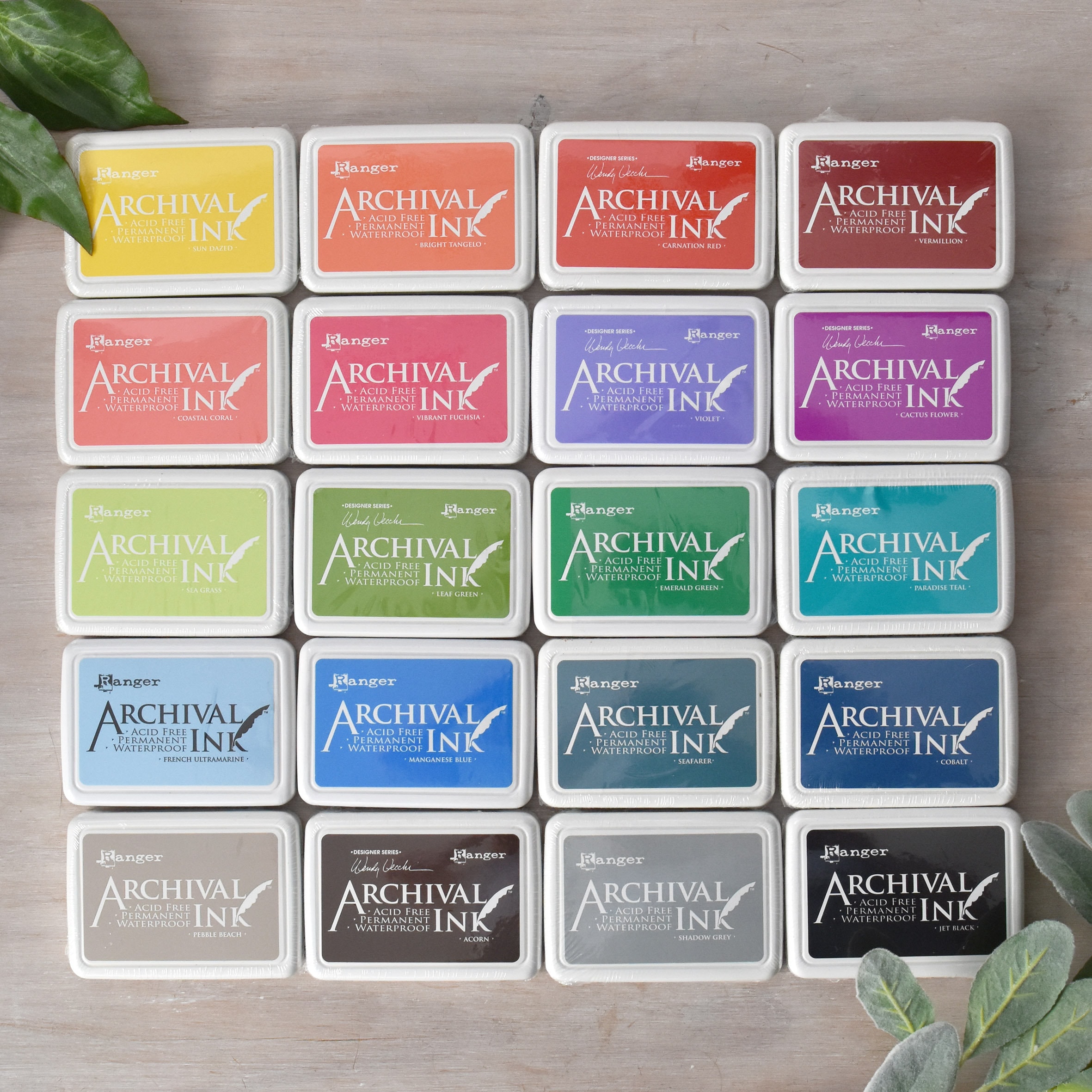 Ranger Archival Ink Dye Ink Pad 28 COLOUR OPTIONS Rubber Etsy