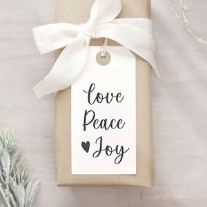 Love Peace and Joy Weihnachtsstempel