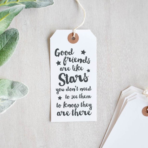 Gute Freunde Sind Wie Sterne Stempel Spruch