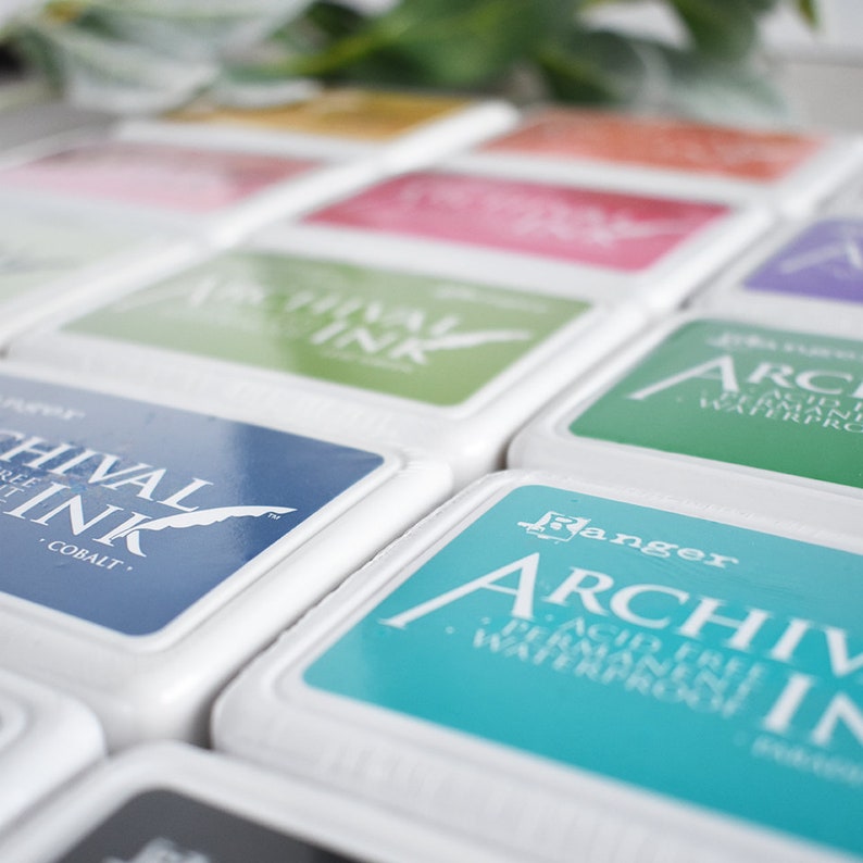 Ranger Archival Ink Dye Ink Pad 28 COLOUR OPTIONS Rubber Etsy