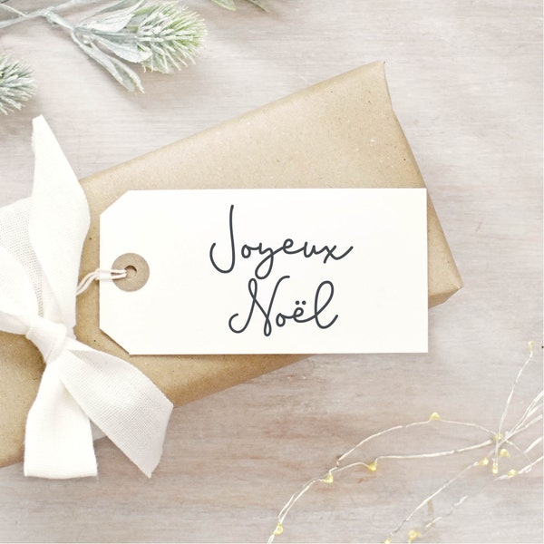 Joyeux Noel French Christmas Rubber Stamp