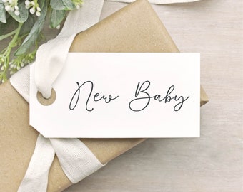 New Baby Clear Rubber Stamp - Baby Shower