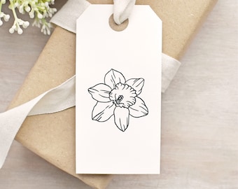 Daffodil Flower Clear Rubber Stamp