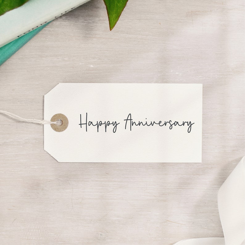 Happy Anniversary Stamp Etsy
