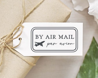 By Air Mail Par Avion Rubber Stamp