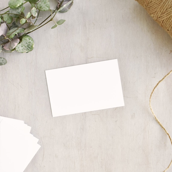 Blank White Business Cards 85 X 55mm 