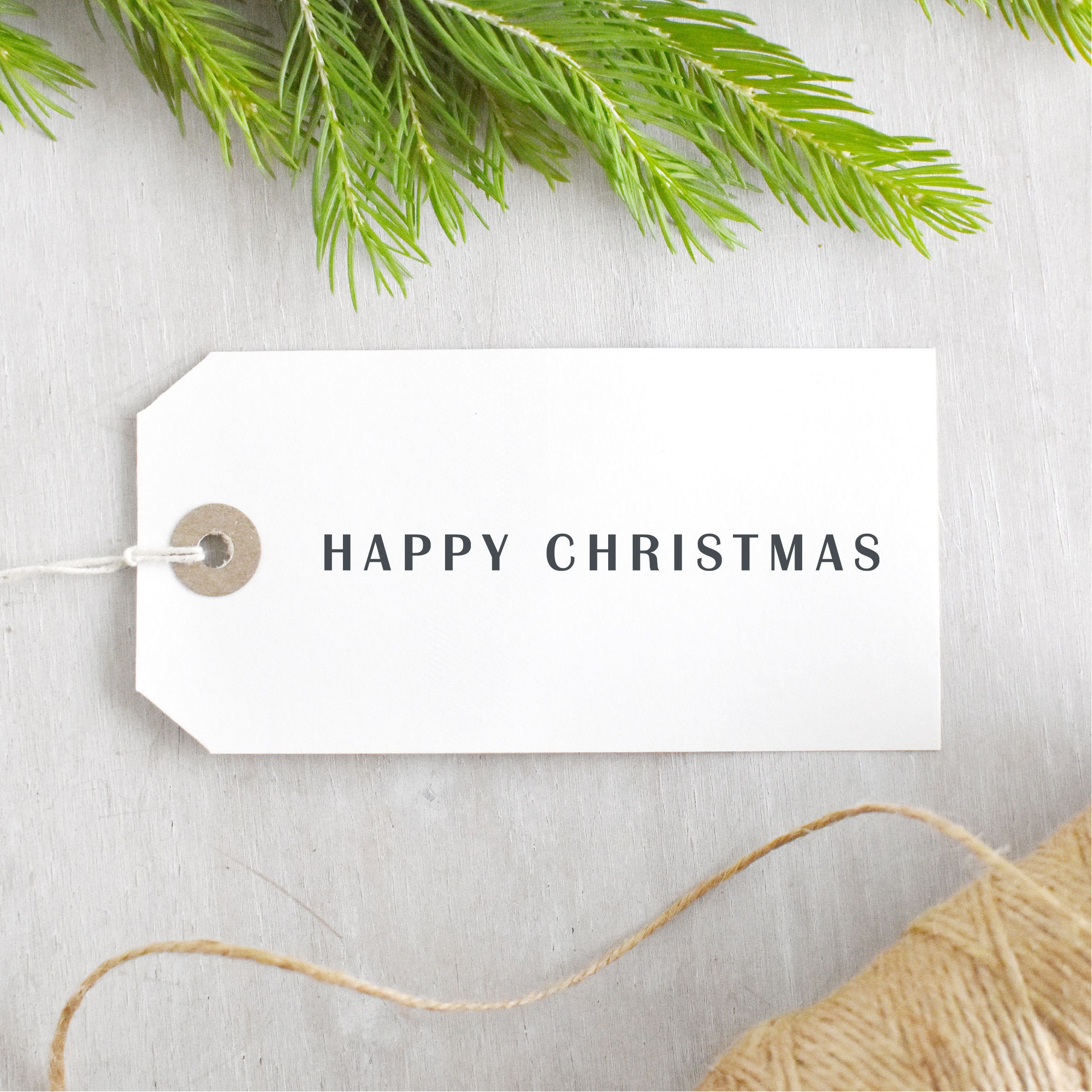 Simple Happy Christmas Stamp Etsy