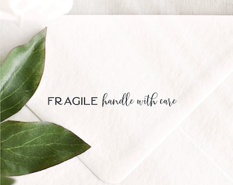Long Fragile Handle With Care Stamp