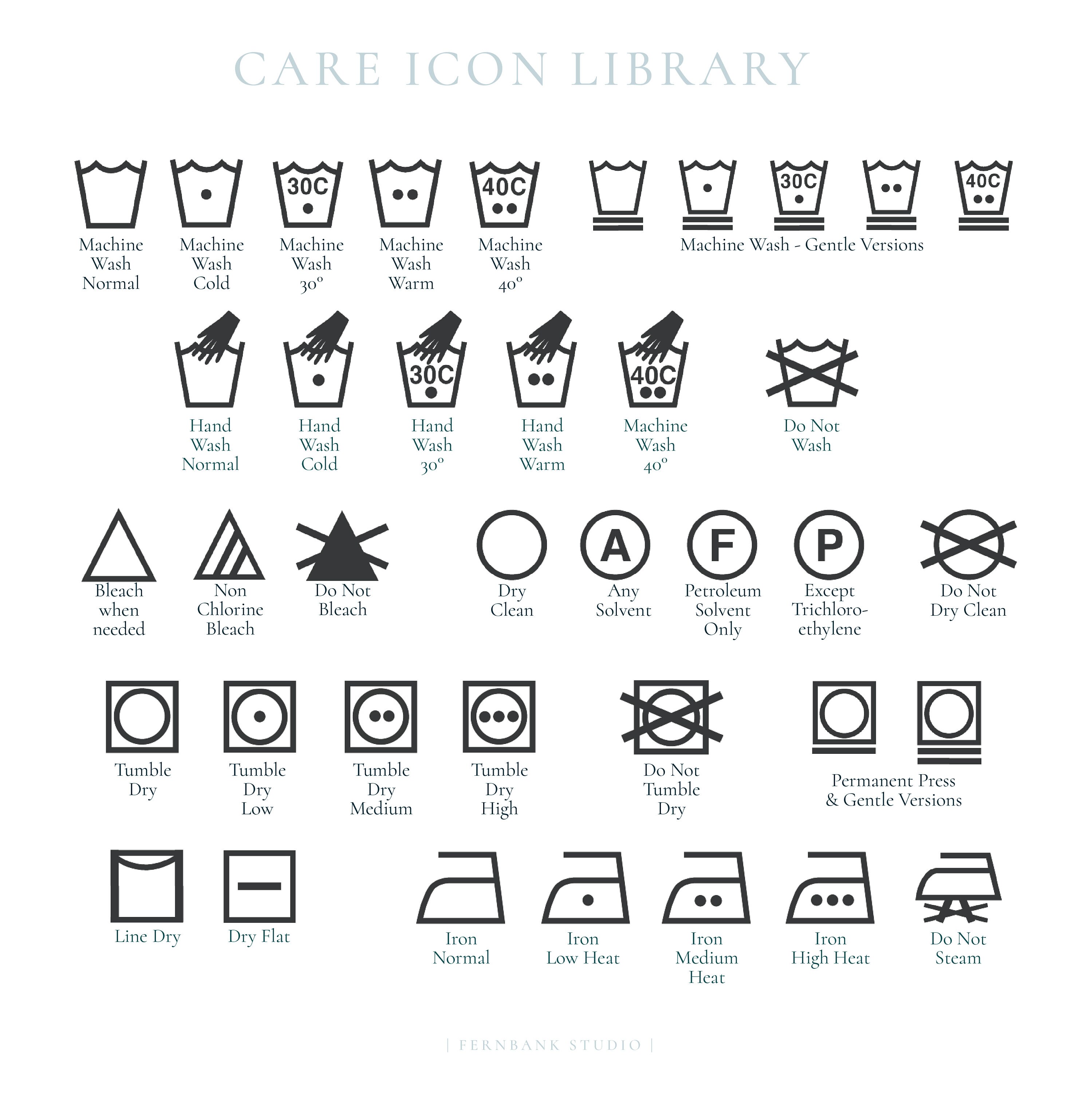 Custom Care Label Stamp For Washing Instructions With Garment Etsy Custom Care Label Stamp For Washing Instructions With Garment Etsy