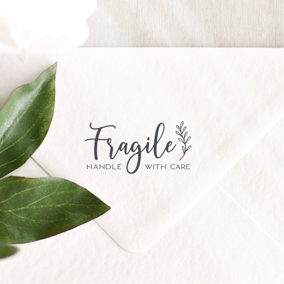 Fragile Handle With Care Stamp Etsy