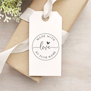 Personalisierter Custom Made With Love Stempel