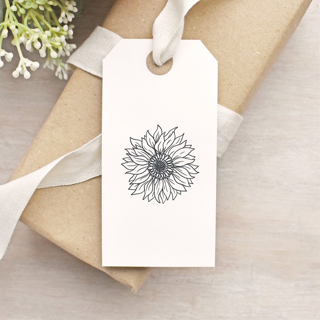 Sunflower Clear Rubber Stamp - Etsy