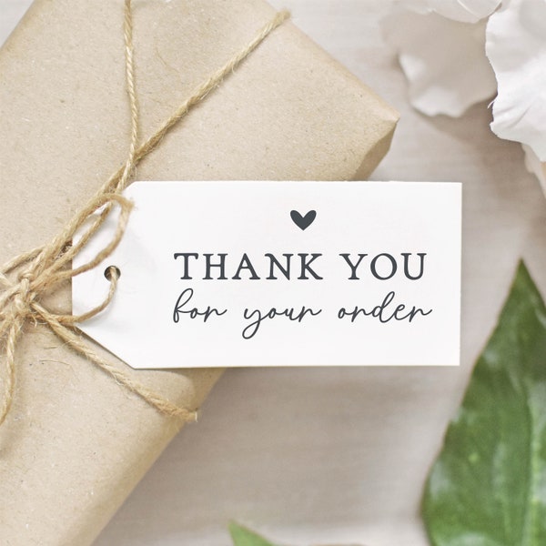 Thank You For Your Order Clear Rubber Stamp