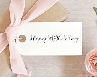 Happy Mother's Day Script Rubber Stamp