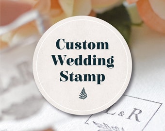 Custom Designed Clear Rubber Wedding Stamp