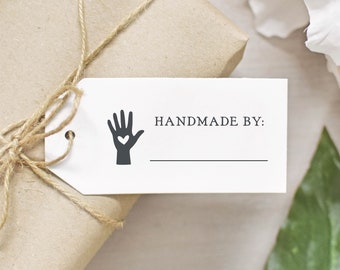 Handmade By Craft Business Rubber Stamp