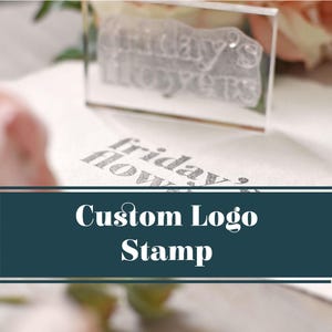 Custom Logo Stamp | Personalised Business Clear Rubber Stamp