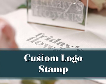 Custom Logo Stamp | Personalised Business Clear Rubber Stamp