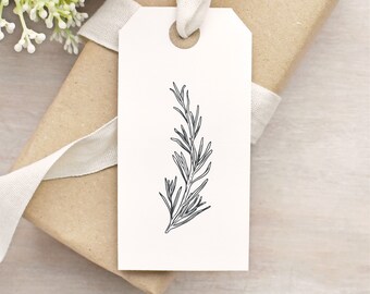 Rosemary Sprig Rubber Craft Stamp